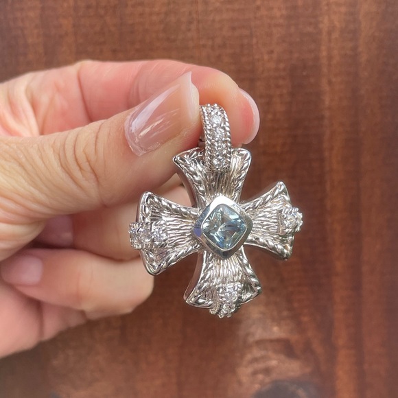 Judith Ripka Silver Cross - Picture 2 of 6